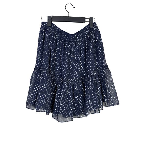 Kate Spade Skirt 6 Blue Stars Flowy - Picture 2 of 8